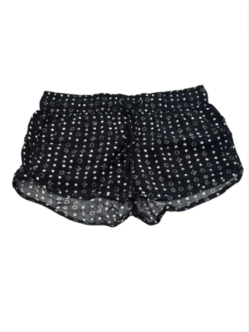 SO Floral Polka Dot Rayon Shorts